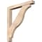Ekena Millwork Funston Block Smooth Bracket w/ Offset Brace, Douglas Fir, 5 1/2"W x 40"D x 44"H BKT0604X40X44FST05SDF - alternate 1
